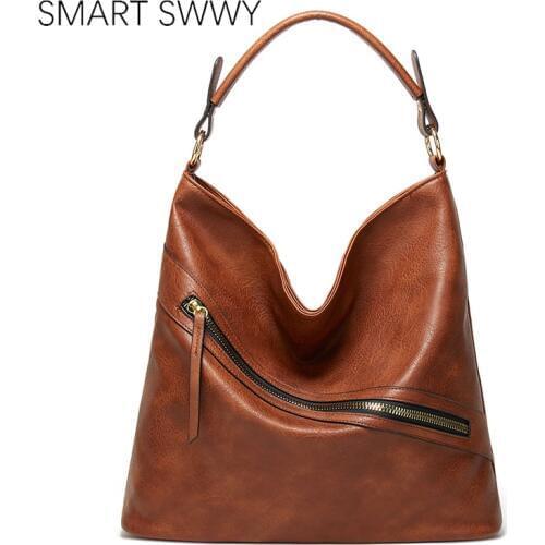 SMART SWWY Bags For Women 2020 Luxury Designer Leather Shoulder Bag Ladies Cross body Bags Female Shopper Handbags Messenger Bag