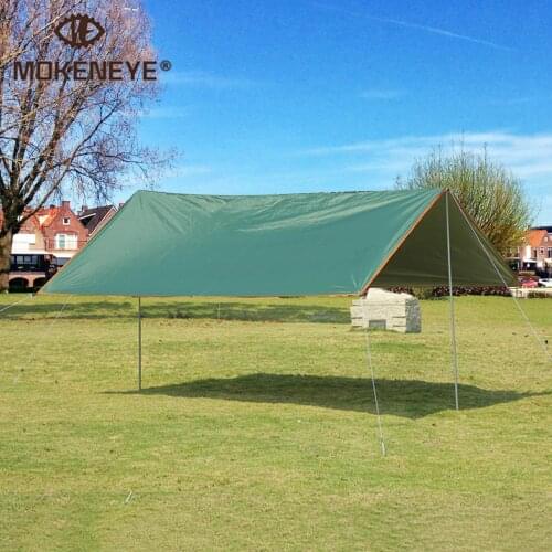 4x3m 3x3m Awning Waterproof Tarp Tent Shade Ultralight Moisture-proof Garden Awning Canopy Sunshade Outdoor Camping Rain Fly