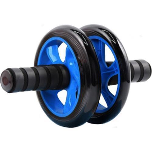 Gym equipment two wheeled abdominal wheel mute exercise sports abdomen roller abdominal wheel fitness abs abdominal muscle wheel