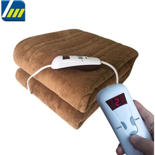 Smart Electric Blanket Double Washable 220V Electric Heated Blanket Mat Automatic Protection Thermostatic Heating Carpet 130*180