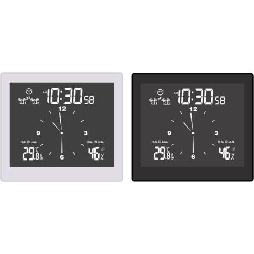 Waterproof Digital Shower Clock Humidity Temperature Bathroom Timer