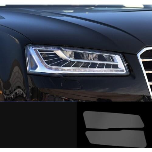 Car headlight anti-scratch protective film for audi A8 2014 2015 2016 2017 d4 s8 sticker accessory 4H exterior auto styling