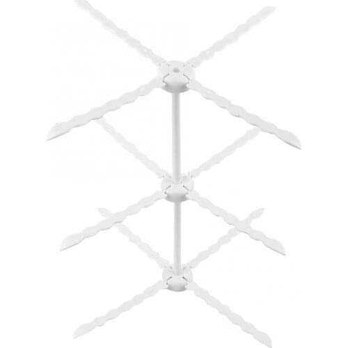 1pc White 3 Tiers Sugar Gum Paste Flower Drying Rack Stand Fondant Cake Decor Cupcake Icing Sugar Craft Dry Stand Baking Tool