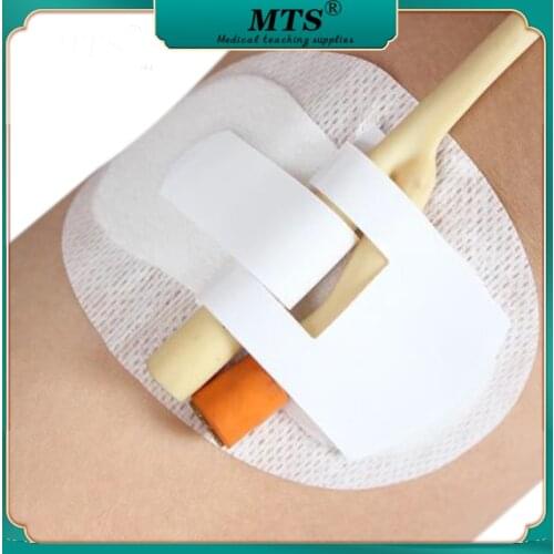 10pcs/lot non-woven adhesive holder foley catheter holder homecare fixed stick catheter care sterilized fixed tube size11*6cm