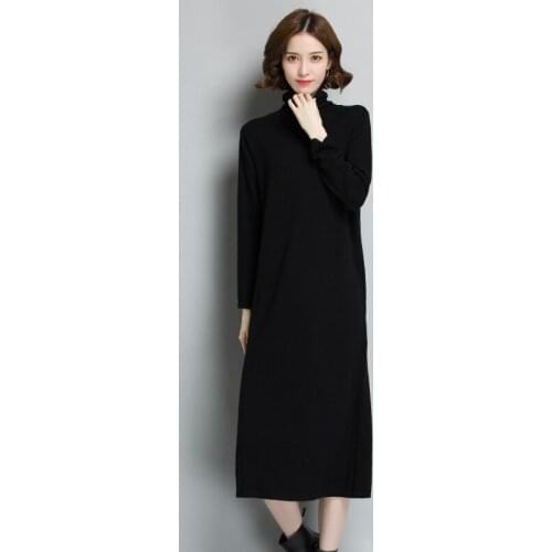 100% Wool Sweaters for Women Warm Knitted Sweater Womens Turtleneck Pullover Women Womens Clothing Sweter Damski Zjt951