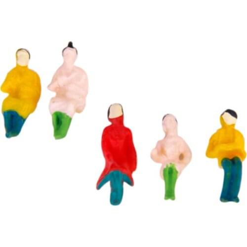 100x People Seated Passenger Model Painted Pr Train Landscape -Scale1: 100HO TT