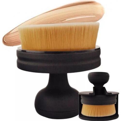 20set/lot DIY Black Push-pull Seal Portable Foundation Cosmetic Brush Circle Synthetic Makeup Appliances Cosmetic Tools HA1944
