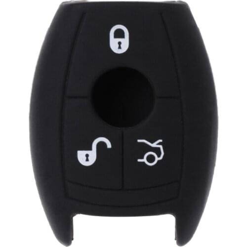 3 Buttons Silicone Car Key Fob Cover Case for mercedes benz W203 204 210 211 AMG CES CLA CLS CLK Dropshipping