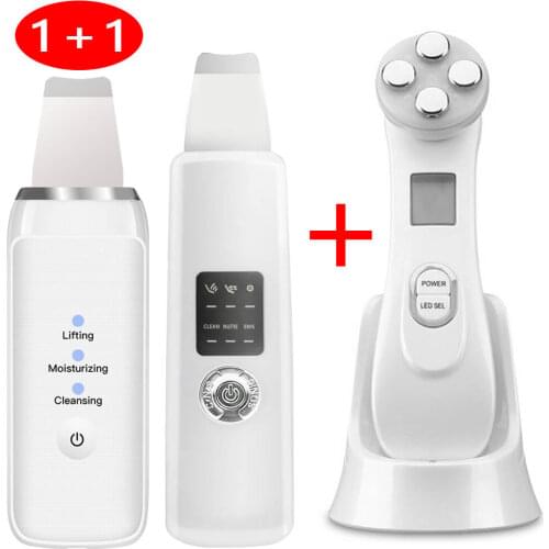 5in1 RF&EMS Photon Lift Tighten face Rejuvenation Remover Wrinkle Beauty Machine Cleaning Skin Pore Scrubber Remove Blackhead