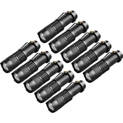 6/10 Pieces Led Flashlights Portable Ultra Bright Handheld LED Flashlight 3 Modes Camping Lantern Tactical Flashlight Q5
