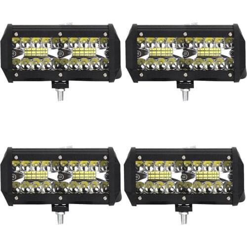 7 Inch 60W Combo Led Light Bars Spot Flood Beam 4x4 Spot 12V 24V 4WD Barra LED Headlight For Auto Boats SUV ATV iLight