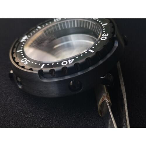 Free shipping made for Black tuna can sbbn023 diving watch refitted with nh35a / nh36a Shuigui sbbn015
