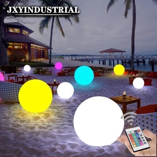 Dia25cm Rechargeable RGB LED Light Ball 24Key Remote Control 16 Colour Night Glowing LED Sphere GARDEN PARTY DECORATIVE BALL