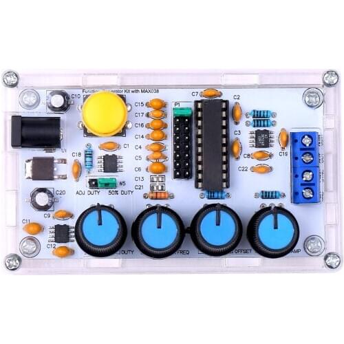 MAX038 Signal Generator DIY Kit 1Hz~20MHz Function Generator High-speed op-amp Generator Sine/Triangle/Rectangular/Sawtooth