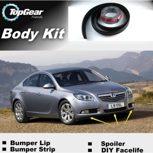 Bumper Lip Lips For Vauxhall Insignia 2008~2020 / Top Gear Shop Spoiler For Car Tuning / TOPGEAR Recommend Body Kit + Strip