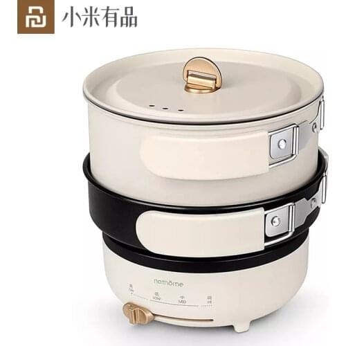 Youpin Portable Boiler Non-Stick Cookware Folding Multifunctional Split Cook Pot Easy Storage 304 Stainless Steel Pan Household