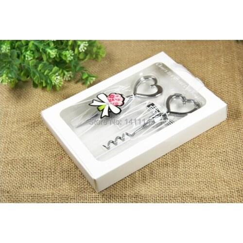 Creative wedding favor gift Silver Wine Corkscrew Bottle Opener Wedding Favor Brand New