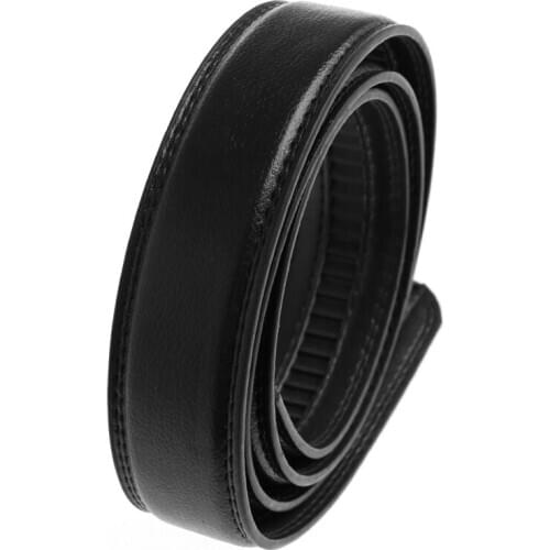 Mens Faux Leather Automatic Business Belt Replacing Waistband Without Buckle