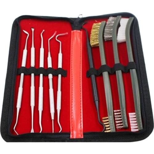 Weapon Cleaning Kit Tactical Gun Brush Stainless Steel Brass Nylon Pick Rifle Pistol Universal Cleaning Tool Hunting Accessories