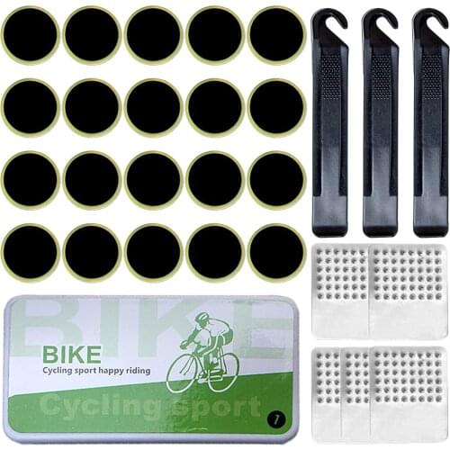 29 PCS Bike Repair Tools Kits No Glue Used to Repair the Inner Side of the Tire of Mountain and Road bike Emergency Tire Repair