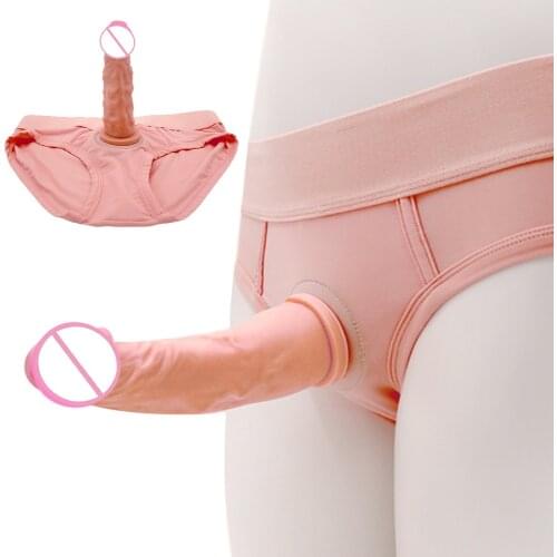 Wearable Strapon Dildo for Lesbian G spot Stimulator Strapon Dildo Panties Realistic Dildo Erotic Toys Adult Sex Toys for Women