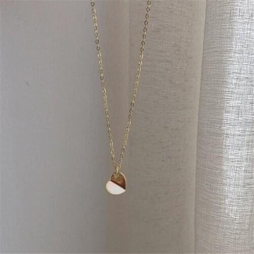 New Sweet Girl Three-dimensional Love Heart 925 Sterling Silver Jewelry Shell Shaped Clavicle Chain Pendant Necklaces H517
