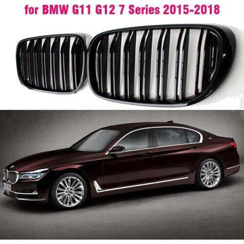 M style Front Grill For BMW 7 Series G11 G12 2015 2016 2017 2018 730li 740li 750li 730d Gloss Black Grills
