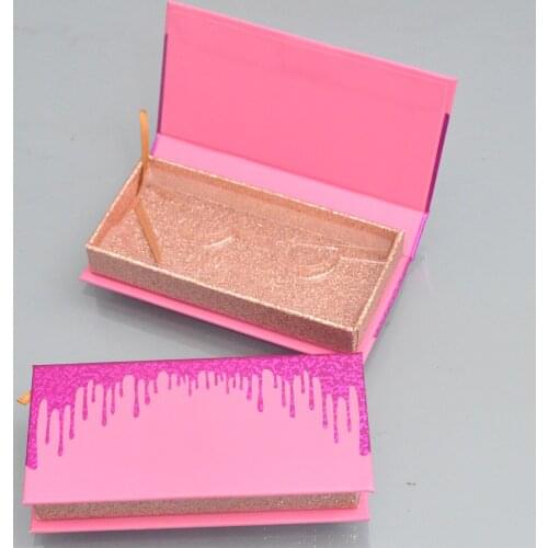 Series1 -Wholesale Eyelashes Box Package Lash Boxes Package Custom Rectangle Red Glitter 25mm Mink Lashes Makeup Case Vendors