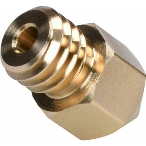 0.4MM Swiss MK8 Brass Nozzle M6 Thread 1.75MM Filament for 3D Printers Hotend J-Head Cr10 Heat Block Ender3 Hotend