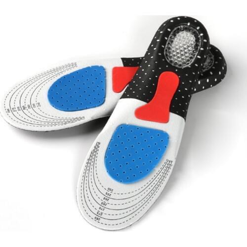 Sport Running Silicone Gel Insoles for feet Man Women for shoes sole orthopedic pad Massaging Shock Absorption arch support