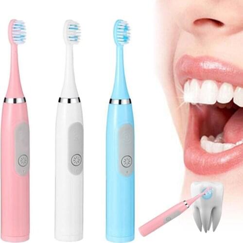 Sonic Electric Toothbrush Battery Adult Timer Brush Tooth Brushes Dental Whitening Clean Replacement Brush Heads Travel Tool