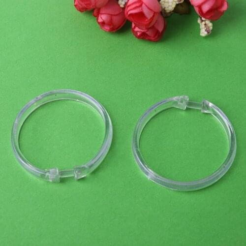 94PF Bathroom plastic curtain ring, tough and durable. O-ring design, easy to slide and no metal ring noise