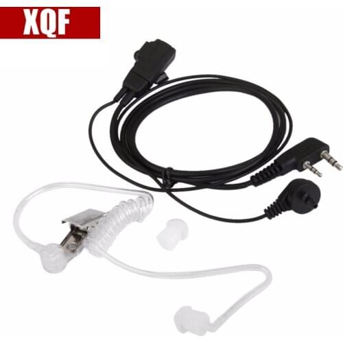 XQF Advanced Nipple Covert Acoustic Tube Bodyguard Earpiece Headset Mic for Kenwood Puxing Wouxun Hytera Two Way Radio 2pin