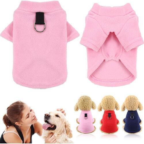 Winter Pet Coat Clothes Dog Cat Outfit Hoodies Puppy Jacket Christmas Clothing Warm Small Cotton Veat Pet Harness With A D-ring