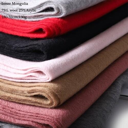 Winter Scarf Wool Women Scarves Solid Luxury Autumn Fashion Scarf for Ladies Poncho Scarfs Designer Wrap Adult Femme