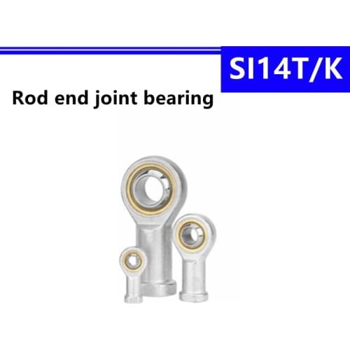 10Pcs SI14T/K 14mm Inner Piston Rod End Joint Bearing Ball Head Fish Eye Universal Knuckle SI14/TK