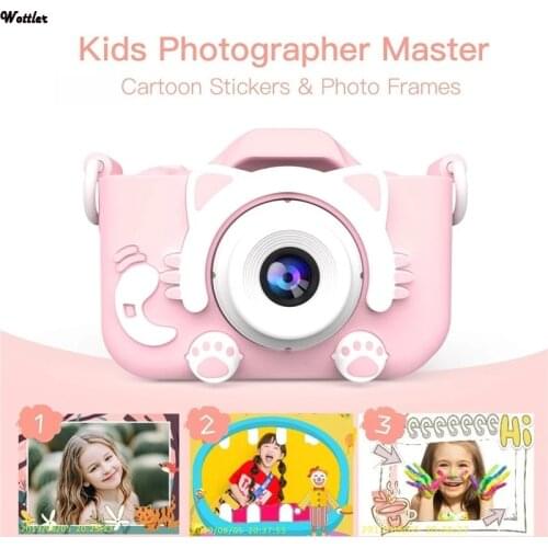 1080P 2inch Mini Cute Kids Digital Camcorder Video Camera Toys Built-in Games for Children Toddler Christmas Birthday Gifts