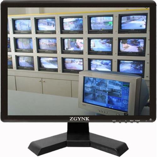 15 inch BNC HDMI VGA industrial security TFT LCD LED monitor computer display AV CONNECT
