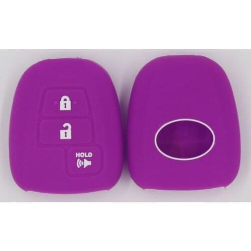 3PC Durable tough Fashion Remote Car Key Holder Full Cover Case For Toyota Hilux Revo Innova Rav4 Fortuner Accessories keyring