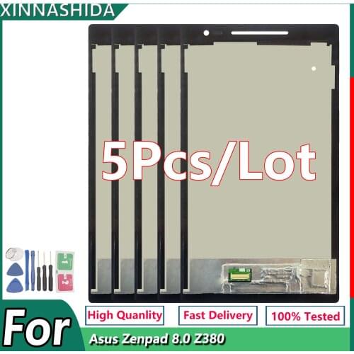5PCSFor Asus Zenpad 8.0 Z380 Z380KL Z380M P024 P00A LCD Display Touch Screen Digitizer Assembly For Asus Z380+Free Tools