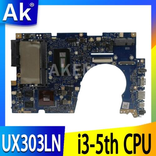 Akemy UX303LN Laptop motherboard For ASUS UX303LN UX303LNB UX303LB UX303L U303L original mainboard GT840M GPU I3-5010 4GB RAM
