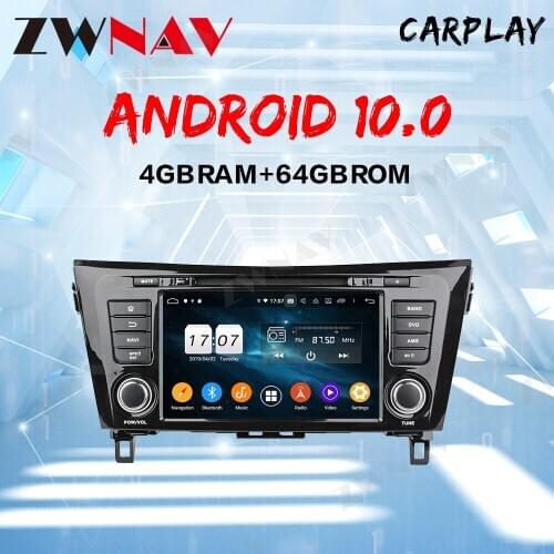 Android 10 4+64GB Built-in DSP Car DVD Player multimedia Radio For Nissan X-Trail XTrail T32 Qashqai J11 GPS Navigation