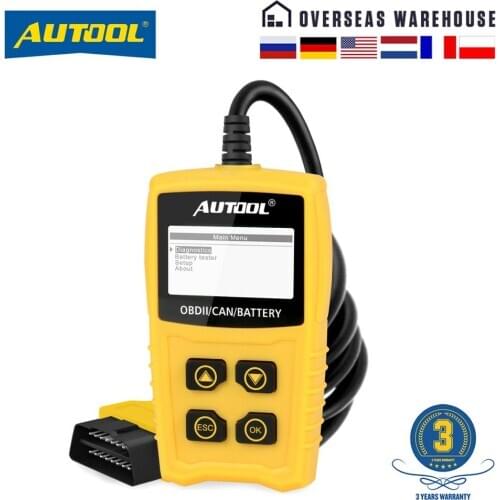 AUTOOL CS330 OBD2 Scanner Code Reader Scan OBDII Car Diagnostic Tool 12V Battery Tester Multilanguage OBD 2 Scanners