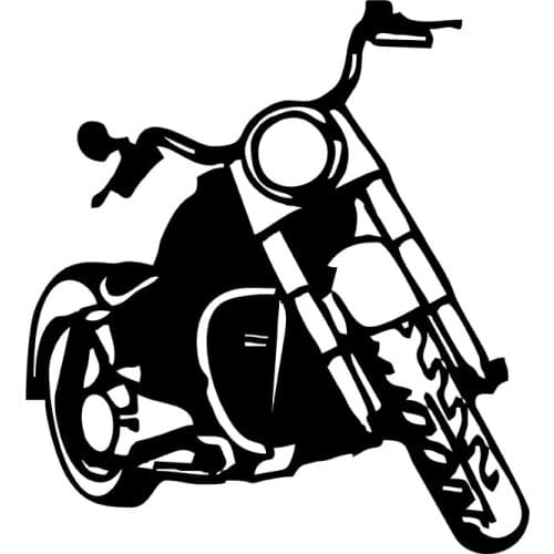 MIGNATIS - Noble Harley Davitson Motor Sticker with Single Headlight Mural Art Decal For Car Window Loptop Decoration Vinyl Stic