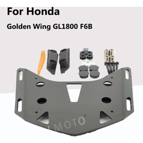 For Honda Golden Wing GL1800 F6B 2018 2019 2020 Motorcycle Black Rear Carrier Rack Set for Aluminum Alloy Rear Shelf