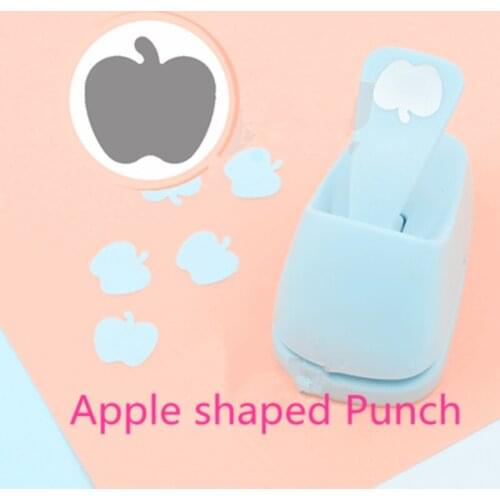 Free Shipping Apple shaped save power paper/eva craft punch Scrapbook School Handmade DIY punchers hole punches fruit puncher