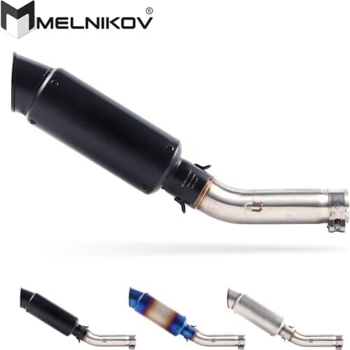 Motorcycle Exhaust Muffler Middle Link Pipe Slip On For Honda CB400 VTEC CB 400 N SF Super Four Exhaust