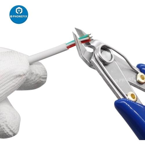 1 Pcs 5" Precision Diagonal Pliers Jewelry Artwork Mini Cutting Pliers Super Sharp Insulated Handle Multi Functional Hand Tools