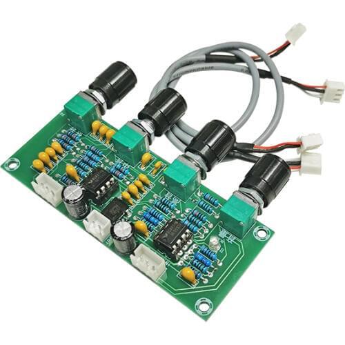 KYYSLB DC12V~24V NE5532 Preamp Tone Board Digital Power Amplifier Preamp Tone Board DC High-low Bass Adjustment Preamp Board