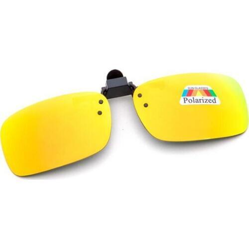 Fashion Clip on Polarized Sunglasses Lens Women Men Dirver Flash Mirror lens Sun Clips Myopia Glasses Cover Eyewear UV400 6Color